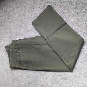 AG The Graduate Tailored Leg Dark Green Pants Size 34R